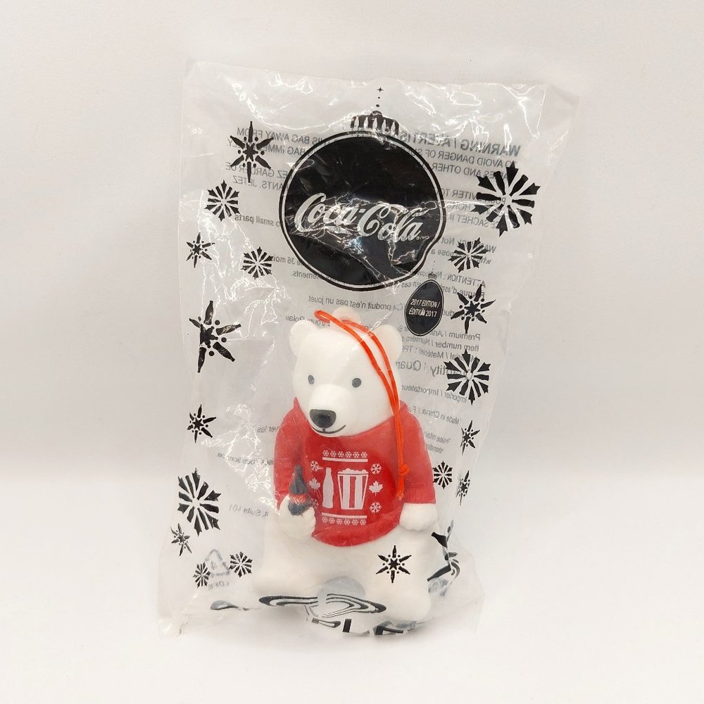 ♠️3/$30♠️ Coca Cola - Cineplex  Polar Bear Red Sweater Christmas Ornament (2017)